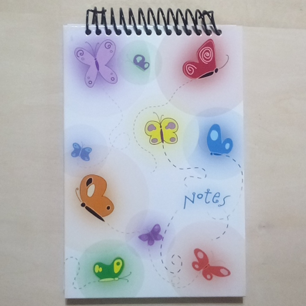 5/$15 Butterfly Spiral Notepad
